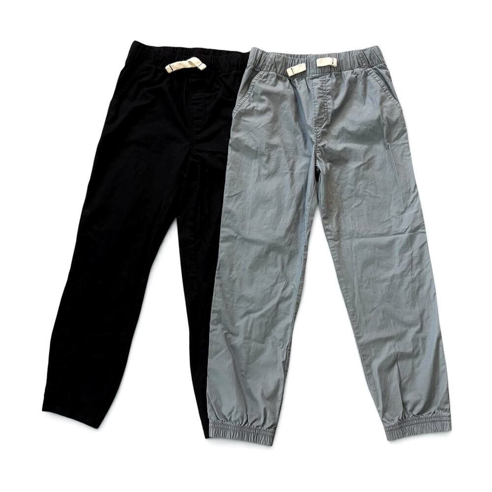 365 KIDS Garanimals Boys Size 7 Pull On Joggers Pants Lot Black Gray